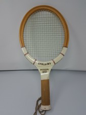 Vintage Spalding Wooden Racquetball Racquet 