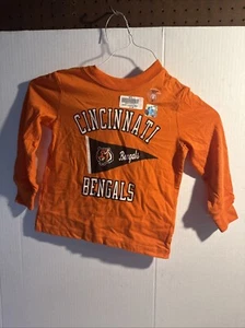 NFL Brand Cincinnati Bengals Long Sleeve Shirt Brand New Size Youth 4T Burrow - Picture 1 of 5