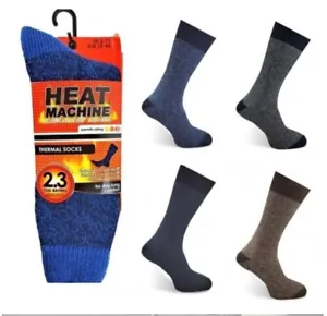 Heat Machine Mens Extra Warm 2.3 Tog Ultimate Insulated Thermal Boot Socks NEW - Picture 1 of 1