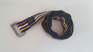 Paul & Shark Yachting Striped Fabric Double Ring Multicoloured Belt - 130cm L - Picture 1 of 8