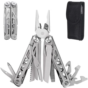 17-in-1 Multi Tool Pliers Multipurpose Outdoor Survival Folding Pocket Knife - Picture 1 of 9