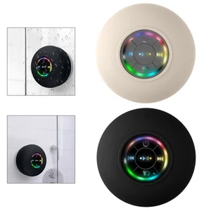 Lightweight BT Shower Speaker with Strong Suction and LED Light Feature - Photo 1/26