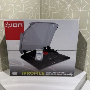 ION PROFILE PRO USB TURNTABLE INPUT MAC/PC CONVERTER SOFTWARE RECORDS TO MP3 NIB - Picture 1 of 2