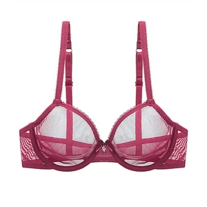 Breathable Plus Sexy Size Mesh Gifts Unpadded Brassiere Bras Womens Lingerie Hot - Picture 1 of 19