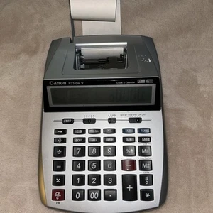 Canon P23-DH V Printing Calculator Adding Machine Clock & Calendar. Tested Works - Picture 1 of 4