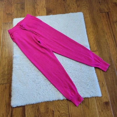 Pantalones deportivos Kate Spade Dream de lana y cachemir para mujer pequeños bolsillos rosas Foto 1 de 4