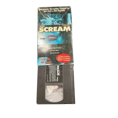 Scream VHS 1997 Wes Craven Horror Classic Drew Barrymore Neve Campbell - Image 1 of 3