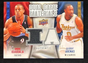 Camiseta 2009-10 Upper Deck Doble Juego Materiales Andre Iguodala & Gilbert Arenas - Imagen 1 de 2