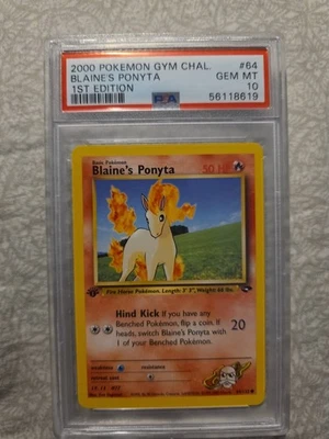 Blaine's Ponyta 64/132 Gym Challenge 1st Edition - Image 1 of 2