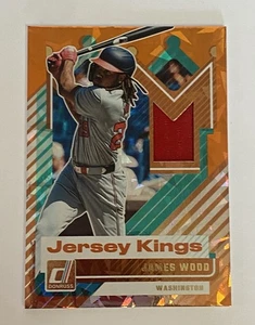 James Wood 2025 Donruss Jersey Kings ORANGE ICE Relic #JK-JW Nationals - Picture 1 of 6