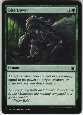 MTG Bite Down 212 Foundations C Normal NM - Image 1 of 2