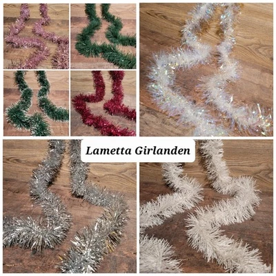 2M Lametta Girlande Weihnachten Weihnachtsgirlande Christbaumschmuck Deko - Bild 1 von 4