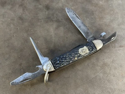 Cuchillo de campamento vintage Camillus EE. UU. Boy Scouts Of America BSA cuchillos Scout  Foto 1 de 4