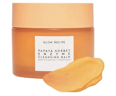 Bálsamo limpiador enzima sorbete PAPAYA GLOW Receta 3,38 fl oz/100 ml tamaño completo Foto 1 de 4