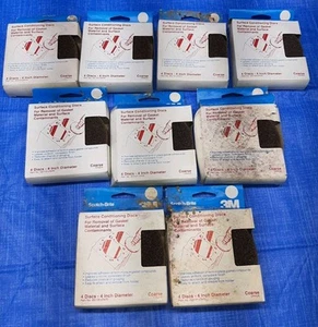 36 pcs NOS 3M Scotch-Brite 4” Inch Surface Conditioning Disc Coarse 9 Boxes - Picture 1 of 6