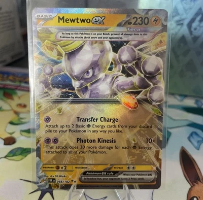 Mewtwo EX 058/182 Sv04: Paradox Rift Holo - Image 1 of 2