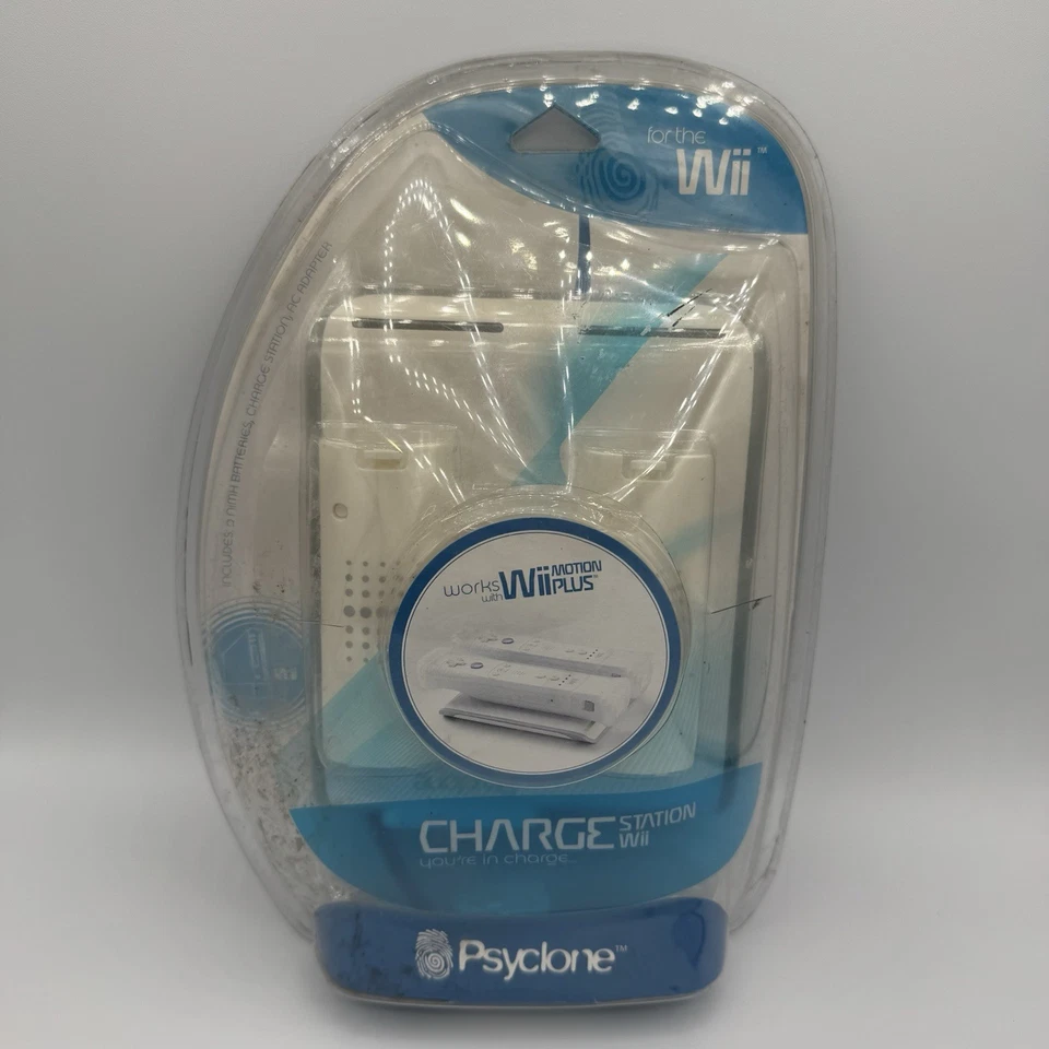 Psyclone Wii Dual Charge Station w/ Remote Control Batteries Motion Plus New - Image 1 of 2
