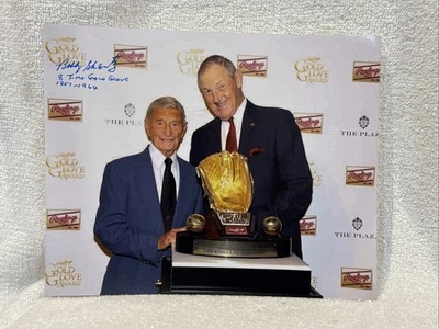 RARO Guante de Oro Bobby Shantz 8 Tiempos 1957-1964 Foto AUTOGRAFIADA, ¡Filadelfia A's!! Foto 1 de 4