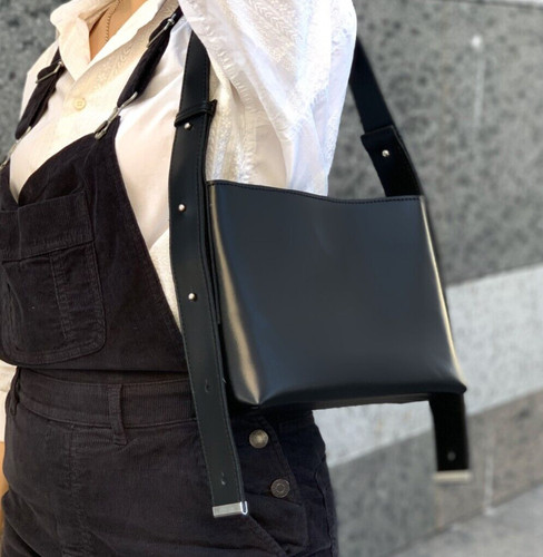 COACH Borsa donna a mano VERA PELLE borsa nera tracolla Laidies borsetta fatta a mano