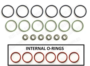 Kit de sello del inyector de combustible para DT570 DT466 MaxxForce DT / 9 / 10 G2.9 Navistar (X6) - Imagen 1 de 2