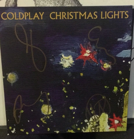 coldplay Vinyl Signed Rare 7inch Signed By The Full Band Really Rare Item Cover