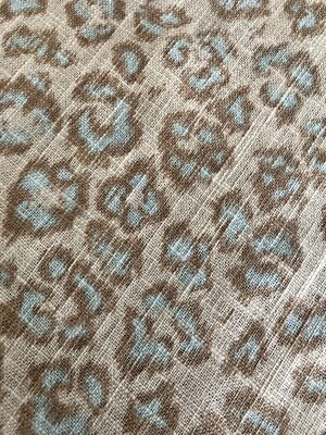*SAMPLE*  TREND JACLYN SMITH LEOPARD SPOT MULTIUSE LINEN FABRIC - Image 1 of 4
