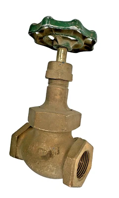 Válvula de globo de bronce NIBCO con disco de teflón 3/4" extremos NPT 150 SWP / 300 WOG Foto 1 de 4