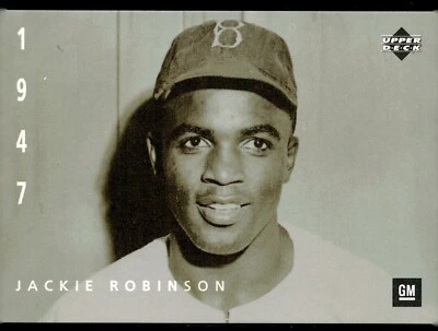 1994 Upper Deck GM Ken Burns 1947 #7 JACKIE ROBINSON Brooklyn Dodgers G4 - Image 1 of 2