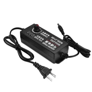 AC 100-220V to DC 3-24V Adjustable Voltage DC Power Adapter Speed Regulator - Picture 1 of 15
