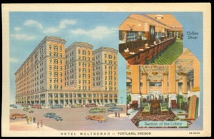 2 POSTCARDS - HOTEL MULTNOMAH, PORTLAND, OR - Picture 1 of 1