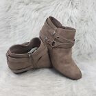INDIGO RD. Brown Casual Heel Ankle Boots Booties Size 10M