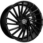 20" Staggered Lexani Wheels Wraith Gloss Black Rims and Tires Package