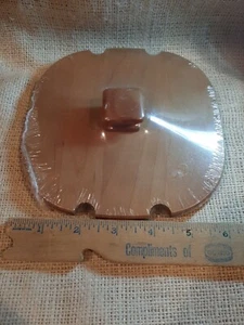 Longaberger Basket WoodCrafts Square Lid with Knob 6.5” x 6.5” 50324, NEW in pkg - Picture 1 of 5