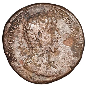 Monnaie romaine LUCIUS VÉRUS Sesterce 164 VICT captif arménien cuivre RIC.1409 - Imagen 1 de 2