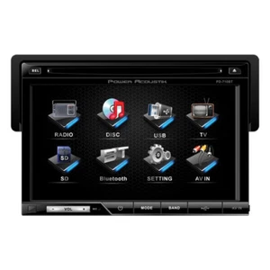 Power Acoustik PD710B 7" Single-DIN In-Dash LCD Touchscreen Receiver with DVD, - Picture 1 of 4