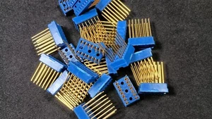 Qty 20: Quality 14-Pin Wire Wrap Sockets Gold Plated Prototyping NOS Xlnt! - Picture 1 of 3