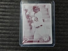 KHALIL LEE  2016 BOWMAN CHROME MAGENTA PRINTING PLATE ROOKIE #1/1 ROYALS