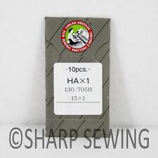 10 ORGAN #14BP 15X1 HAX1 FLAT SHANK HOME UNIVERSAL SEWING MACHINE NEEDLE 130/705