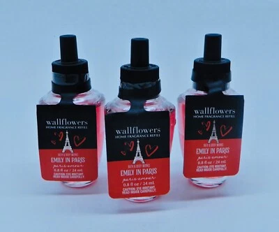 3 BATH & BODY WORKS WALLFLOWERS EMILY IN PARIS PLUGIN FRAGRANCE REFILL NEW! - Изображение 1 из 4