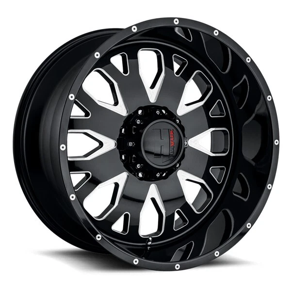 Havok H104 Toyota Tundra 4 ruedas 20"X9-12 offset todo terreno negro brillante mecanizado  Foto 1 de 1