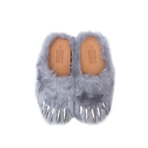 Rare/Sold Out!! Bravest Studios Bear Claw Mules Grey Men’s - Picture 1 of 10