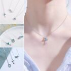 4Pcs Planet Planet Necklace Blue Neck Chain Delicate Clavicular Chain  Gifts