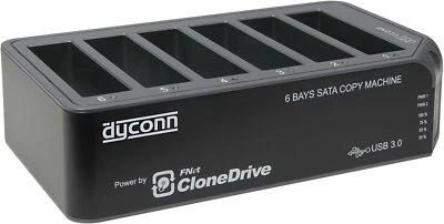  Dyconn Dubbler Dock Pro+ USB 3.0 6-Bay 1:5 Hard Drive Duplicator 2.5/3.5 Inch  - Image 1 of 4