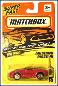 Matchbox Superfast Red Mustang Mach III #15 1993 - Picture 1 of 1