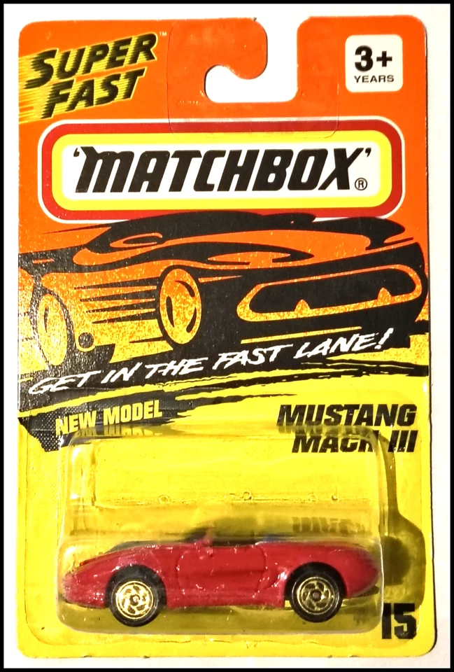 Matchbox Superfast Red Mustang Mach III #15 1993 - Image 1 of 1