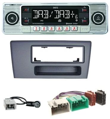 Dietz Bluetooth MP3 DAB USB Autoradio für Volvo S60 S70 C70 V70 00-03 dunkelgrau - Bild 1 von 4