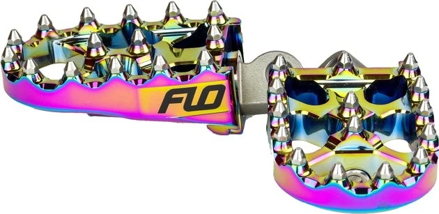 Flo V2 MX Style Footpegs Jet Fuel Harley-Davidson Male Mount — 第 1/1 张图片