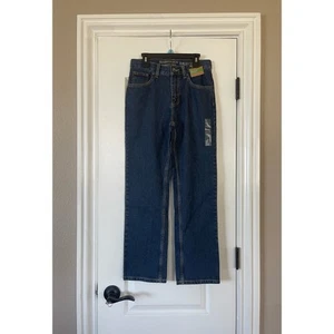 NWT Roebuck & Co Boys Slim Straight Blue Denim Jeans Size 14 - Picture 1 of 6