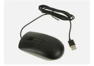 DELL MOUSE MS116 - USB WIRED - BLACK - SCROLL WHEEL - 3 BUTTON - UK - BRAND NEW - Picture 1 of 5
