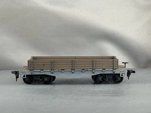 Roundhouse - Undecorated - 26' Flat Car w/Gondola Sides Lot C1502 C - Picture 1 of 6